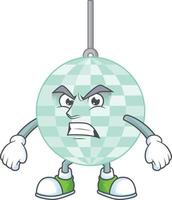 Cartoon character of disco ball vector