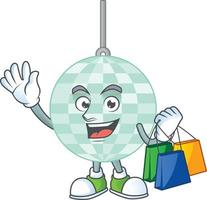 Cartoon character of disco ball vector