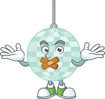 Cartoon character of disco ball vector