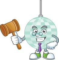 Cartoon character of disco ball vector