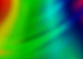 Light Multicolor, Rainbow vector blurred and colored background.