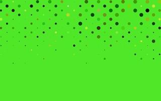 Light Green vector cover with spots.