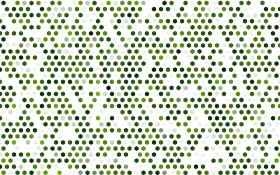 Light Green vector template in hexagonal style.