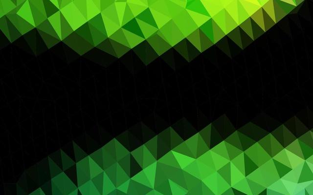 Light Green vector polygon abstract backdrop.