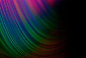 Dark Multicolor, Rainbow vector pattern with bubble shapes.