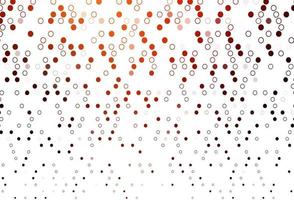 Light Red, Yellow vector backdrop with dots.