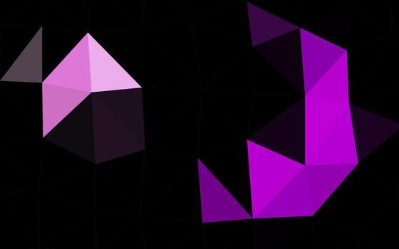 vector de color púrpura claro brillante fondo triangular.