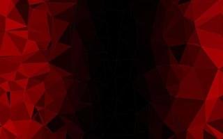 Dark Red vector blurry triangle template.