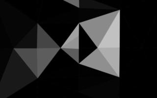 Dark Silver, Gray vector shining triangular background.