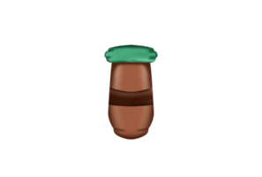 Tasse Flasche Kaffee vereist png