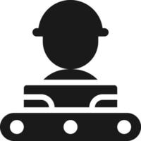 masa producción, transportador, hombre icono - vector. sencillo elemento ilustración desde ui concepto. masa producción, transportador, hombre icono - vector. infografía concepto vector ilustración.