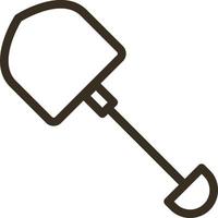 Dig, shovel vector icon. Element of design tool for mobile concept and web apps vector. Thin line icon for website design and development, app development. Vector icon on white background