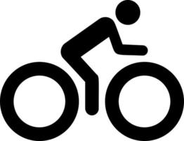 Bike, man, icon. Element of simple icon for websites, web design, mobile app, infographics. Thick line icon for website design and development, app development on white background vector