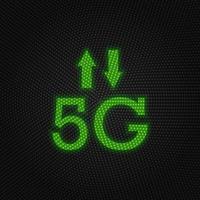 5g, señal, flechas nuevo tecnología vector icono. nuevo móvil tecnología tráfico ligero estilo vector ilustración. 5g, señal, flechas nuevo tecnología vector icono en blanco antecedentes