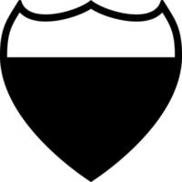 Police metal plate, icon. Element of simple icon for websites, web design, mobile app, infographics. Thick line icon for website design and development, app development on white background vector