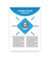 A4 icon template infographics vector concept. Business graphics brochures. Web template, infographics, websites, brochures, flyers and prints