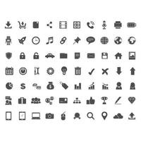 Set of web, business, travel, and medical icons vector