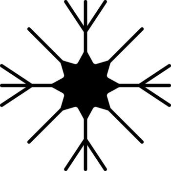 Snow, icon. Element of simple icon for websites, web design, mobile app, infographics. Thick line icon for website design and development, app development on white background vector