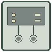 administración panel representando un red interfaz icono vector ilustración