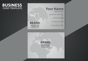 Business Card Template Design Word concept Modern business card for Luxury Presentation of Simple Corporate Identity Concept Minimal Elegant Brand Set of Creative Contact Information vector