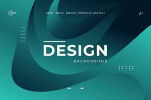 Dark Green dynamic 3D background with modern fluid shape concept and minimalist poster suitable for various design media, including banner, web, header, cover, billboard, flyer, and social media vector