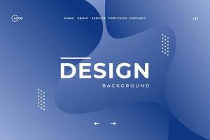 Blue dynamic 3D background with modern fluid shape concept and minimalist poster suitable for various design media, including banner, web, header, cover, billboard, flyer, and social media vector