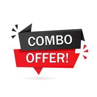 Combo offer banner design template. Flat Vector illustration on white background. web element.