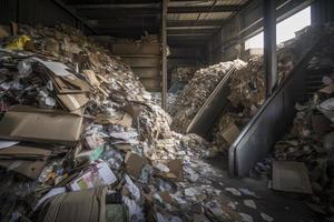 Garbage recycling plant photo