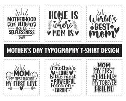 madres día tipografía svg camiseta diseño, tipografía diseño para taza, camiseta y sudaderas vector