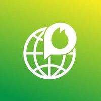 global warming or climate change vector icon