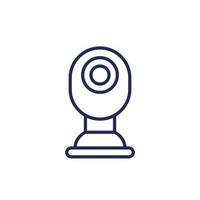 ip camera line icon, vector