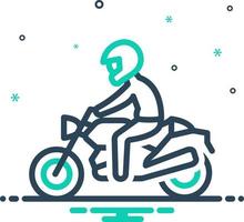 mix icon for riding vector