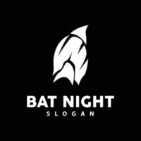 murciélago logo, colgando murciélago animal vector, hallowen noche animal icono diseño vector