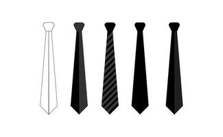 Tie icon vector illustration, Vector set of tie