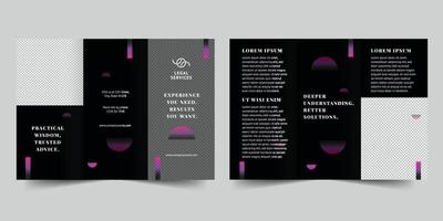 Law Company Lawyer trifold brochure template, Trifold Brochure Accountancy Firm flyer vector layout Trifold mockup Pro Vector