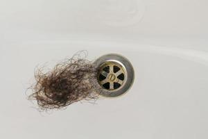 Lost hair in sink. photo