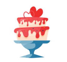 Birthday cake isolated illustration png