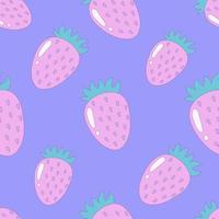 Strawberry 90s seamless pattern vector