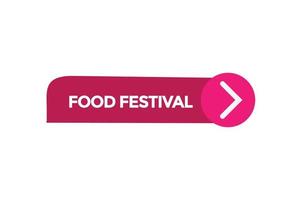 food festival vectors.sign label bubble speech food festival vector