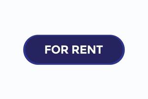 for rent vectors.sign label bubble speech for rent vector