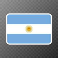 Argentina flag, official colors and proportion. Vector illustration.