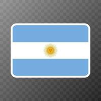 Argentina flag, official colors and proportion. Vector illustration.