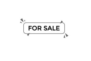 for sale vectors.sign label bubble speech for sale vector