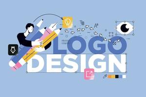 Vector illustration of logo design. Creative concept for web banner, social media banner, business presentation, marketing material.