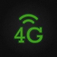 4g, señal nuevo tecnología vector icono. nuevo móvil tecnología tráfico ligero estilo vector ilustración. 4g, señal nuevo tecnología vector icono en blanco antecedentes