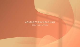 abstract background geometric gradient transparent liquid waves elegant simple minimalist orange pastel color eps 10 vector