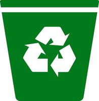 reciclar, basura, negar icono lata ser usado para web, móvil y infografía. vector icono en blanco antecedentes