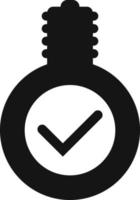 Light bulb lamp icon sign symbol Vector icon