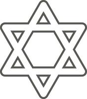 Israel star of david vector icon. Simple element illustration from map and navigation concept. Israel star of david vector icon. Real estate concept vector illustration.