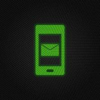 Phone, message new technology vector icon. New mobile technology traffic light style vector illustration on white background